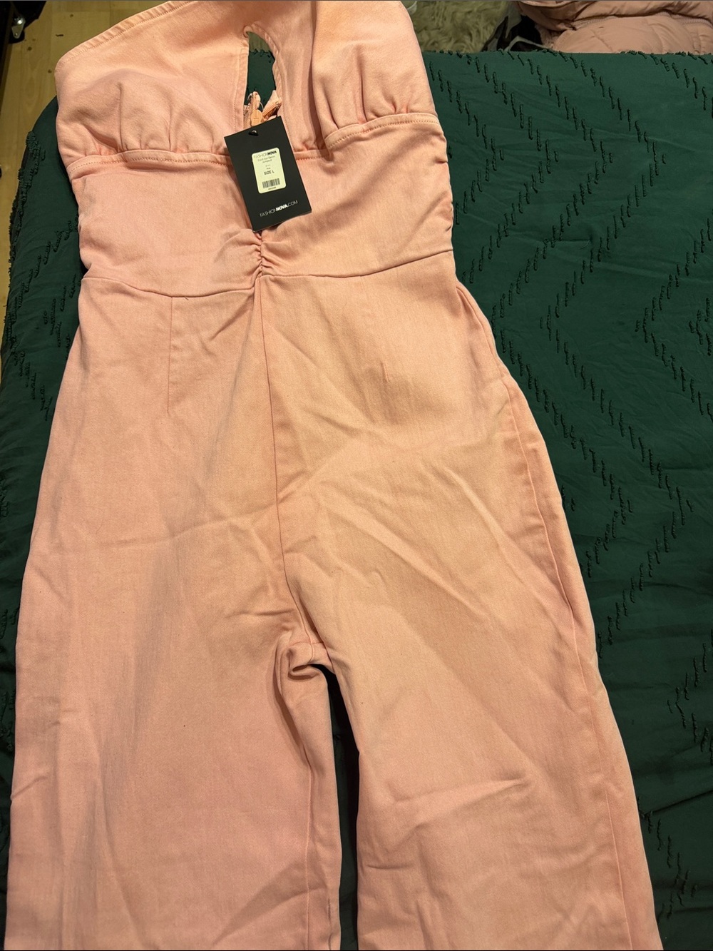 Kids Pink Strapless Jumpsuit
